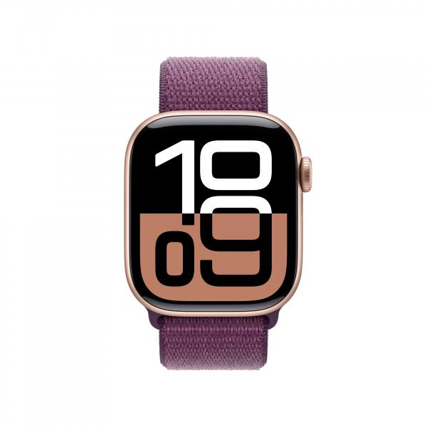 Apple Watch Series 10 Serie 10 GPS 42mm Cassa in Alluminio color Oro Rosa con Oro rosa Sport Loop - EUROBABYLON