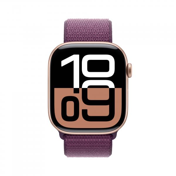 Apple Watch Series 10 Serie 10 GPS 46mm Cassa in Alluminio color Oro Rosa con Oro rosa Sport Loop - EUROBABYLON