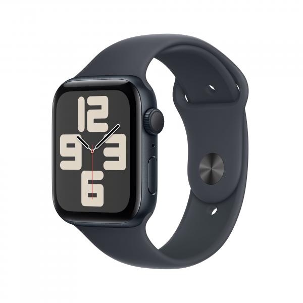 Apple Watch SE GPS 44mm Cassa Alluminio Mezzanotte con Mezzanotte Sport Band - S/M - EUROBABYLON