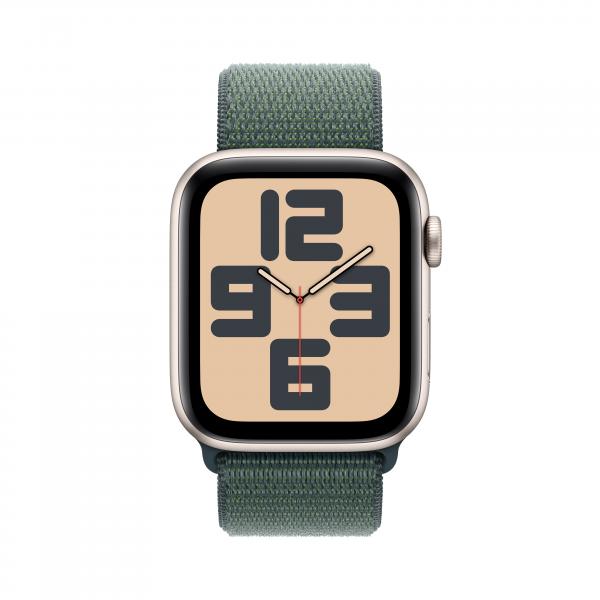 Apple Watch SE GPS 44mm Cassa Alluminio Galassia con Verde Lago Sport Loop