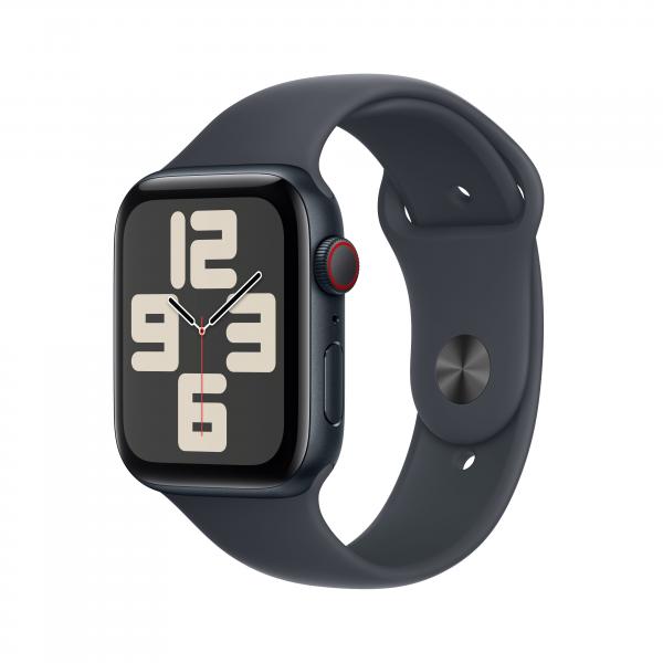 Apple Watch SE GPS + Cellular 44mm Cassa Alluminio Mezzanotte con Mezzanotte Sport Band - S/M - EUROBABYLON