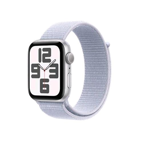 APPLE WATCH SE GPS 44mm CASSA IN ALLUMINIO ARGENTO CINTURINO SPORT LOOP NUVOLA AZZURRA - EUROBABYLON