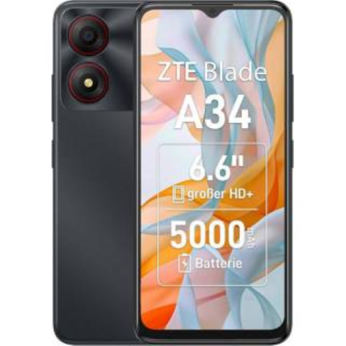 SMARTPHONE ZTE BLADE A34 6.6" 64GB RAM 2GB DUAL SIM 4G GREY - EUROBABYLON