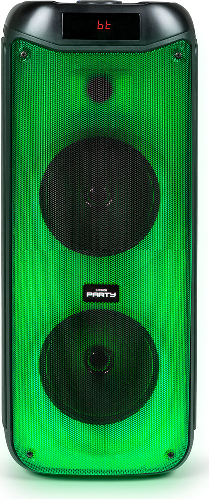 BIGBEN PARTY LUMINOUS LOUDSPEAKER BT 200W USB SD AUX LIGHTS EFFECTS MICROPHONE BLACK PARTYBTHPL