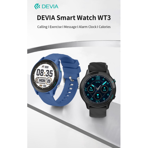 DEVIA Smart Watch WT3 IP67 modello Z123 Blu - EUROBABYLON