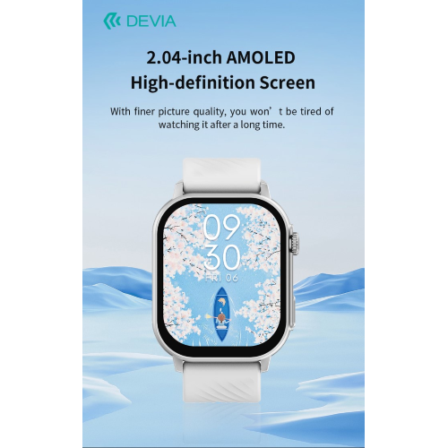 DEVIA Smart Watch AMOLED Pro2 IP67 modello ZL94 Silver