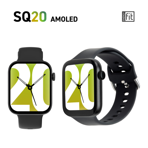 SMARTWATCH ENERGYFIT SQ20 AMOLED 1,78" FUNZ. CALLING BLACK - EUROBABYLON