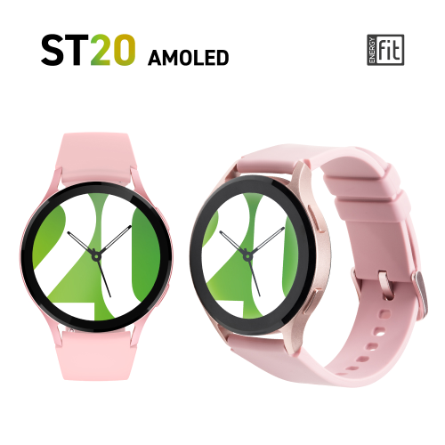 SMARTWATCH ENERGYFIT ST20 AMOLED 1,3" FUNZ. CALLING PINK - EUROBABYLON