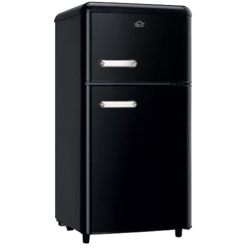 DCG FRIGO DOPPIA PORTA LINEA RETRO' 100LT E NERO MF100BCDP - EUROBABYLON