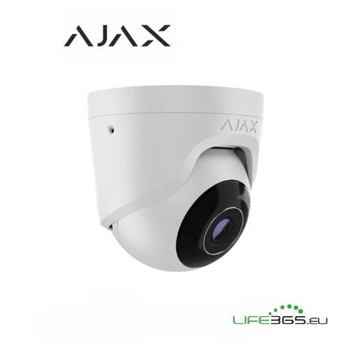 AJAX TELECAMERA DOME (TURRETCAM) (5 MP/2.8 MM) BIANCO - EUROBABYLON