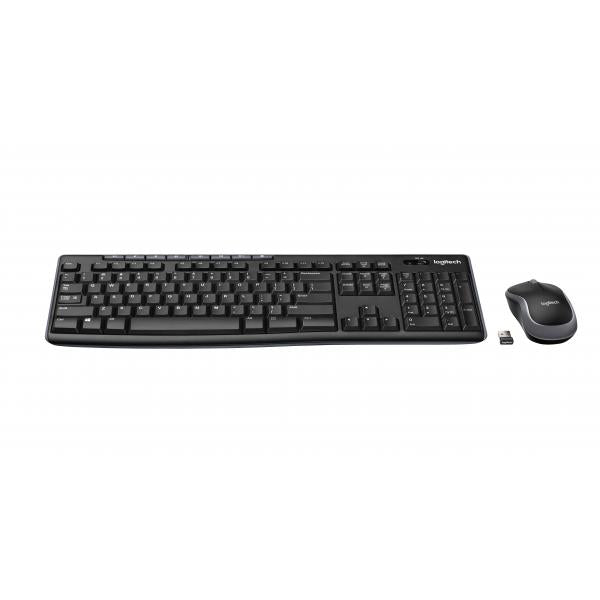 Logitech Wireless Combo MK270 tastiera Mouse incluso USB QWERTY Spagnolo Nero