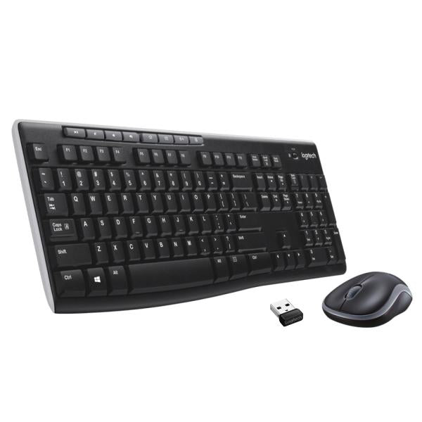 Logitech Wireless Combo MK270 tastiera Mouse incluso USB QWERTY Spagnolo Nero