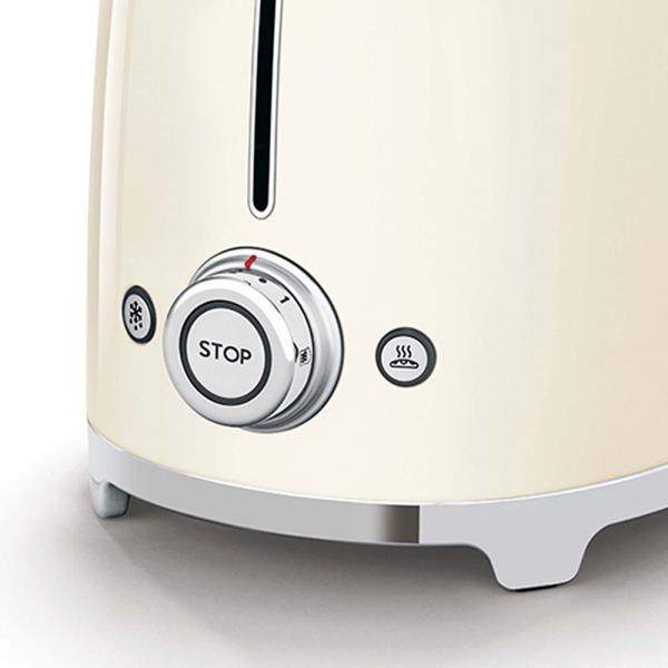 Smeg Tostapane 50's Style  Panna LUCIDO 2x2  TSF01CREU