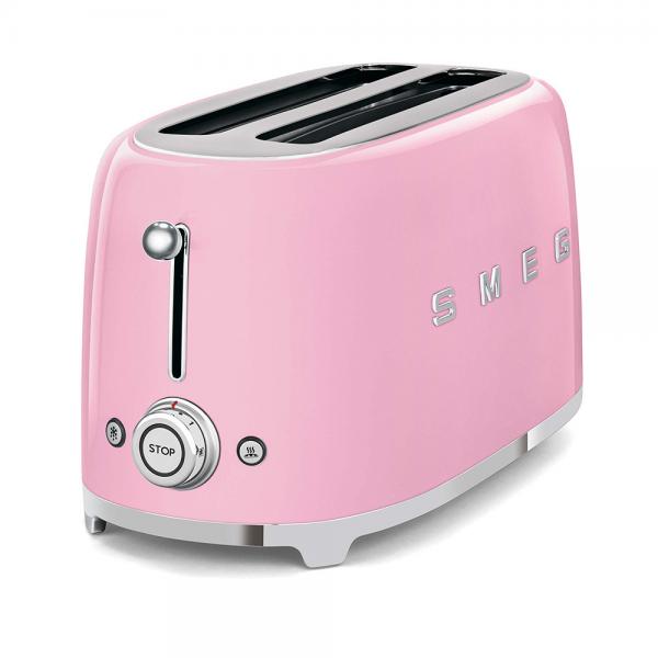 Smeg Tostapane 50's Style  Rosa LUCIDO 2x4  TSF02PKEU