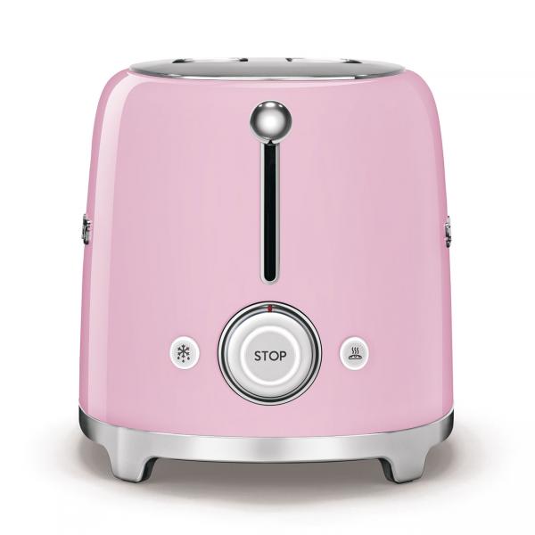 Smeg Tostapane 50's Style  Rosa LUCIDO 2x4  TSF02PKEU