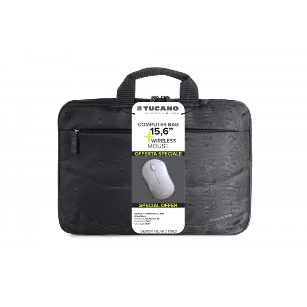 Borsa TUCANO idea pc BUNDLE bag 15.6" nero + mouse - BU-BIDEA-WM