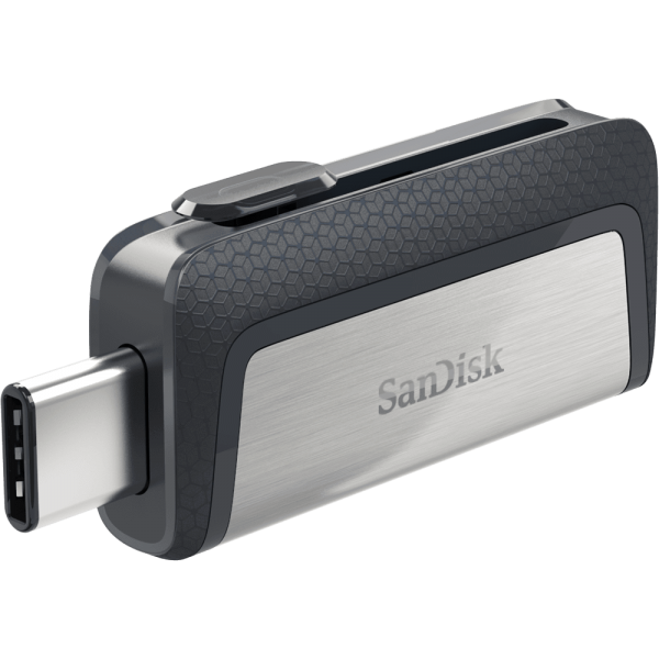 SanDisk Ultra Dual Drive USB Type-C unità flash USB 64 GB USB Type-A / USB Type-C 3.2 Gen 1 (3.1 Gen 1) Nero, Argento