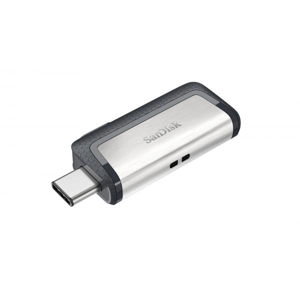 SanDisk Ultra Dual Drive USB Type-C unità flash USB 64 GB USB Type-A / USB Type-C 3.2 Gen 1 (3.1 Gen 1) Nero, Argento