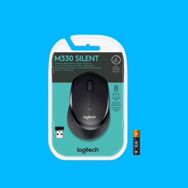 Logitech M330 Silent Plus mouse Ufficio Mano destra RF Wireless Meccanico 1000 DPI - EUROBABYLON