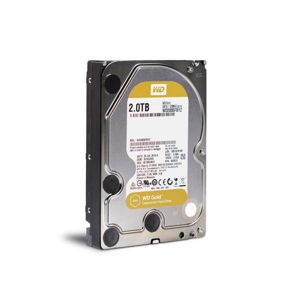 Western Digital Gold disco rigido interno 2 TB 7200 Giri/min 128 MB 3.5" Serial ATA III