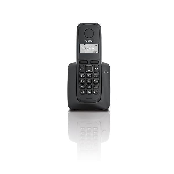 Gigaset A116 DECT Identificatore di chiamata Nero