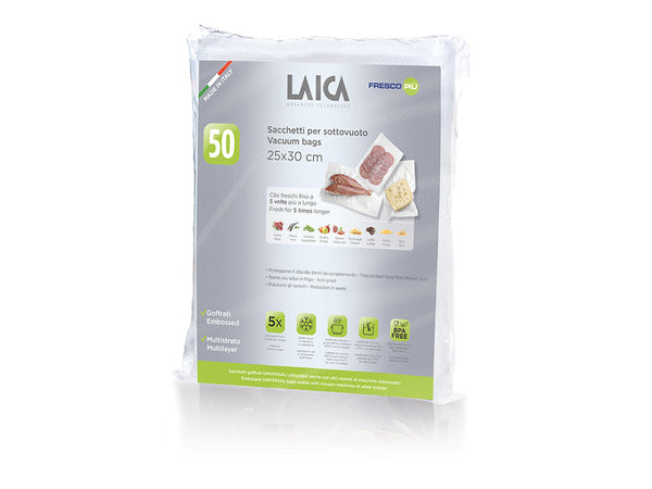 LAICA 50 BAGS 25X30 CONSERVATION VACUUM VT3510 - EUROBABYLON