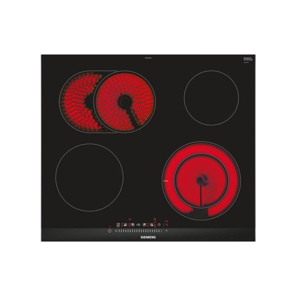 Siemens ET675FNP1E piano cottura Nero, Acciaio inossidabile Da incasso Ceramica 4 Fornello(i)