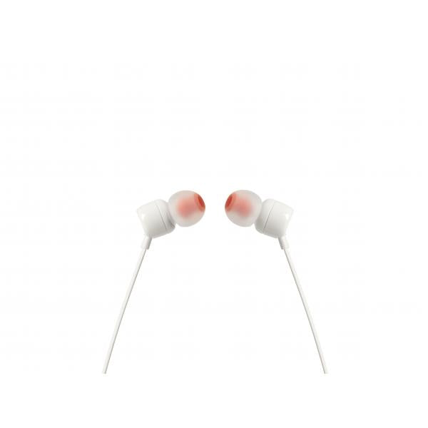 JBL Tune 110 Auricolare Cablato In-ear MUSICA Bianco