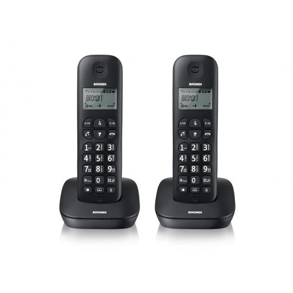 Brondi Gala Twin Telefono DECT Identificatore di chiamata Nero