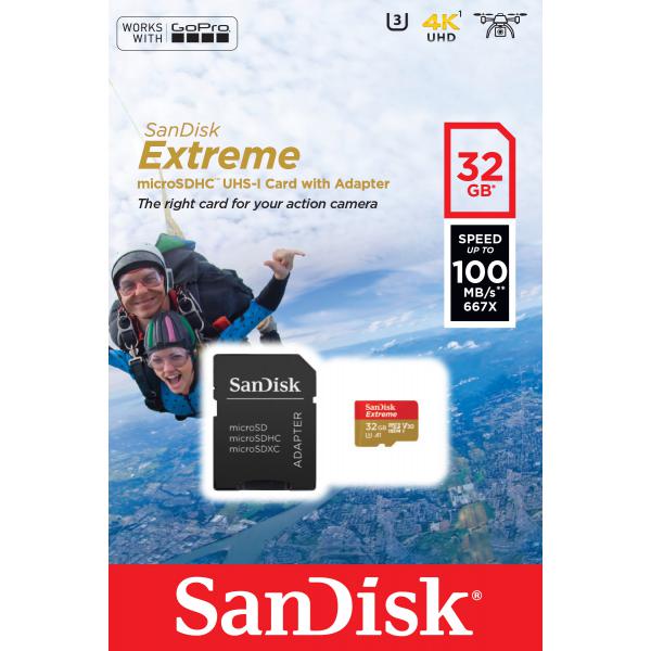 SanDisk Extreme 32 GB MicroSDHC UHS-I Classe 10 - EUROBABYLON