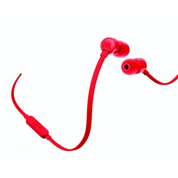 JBL T110 Cuffia Auricolare Connettore 3.5 mm Rosso