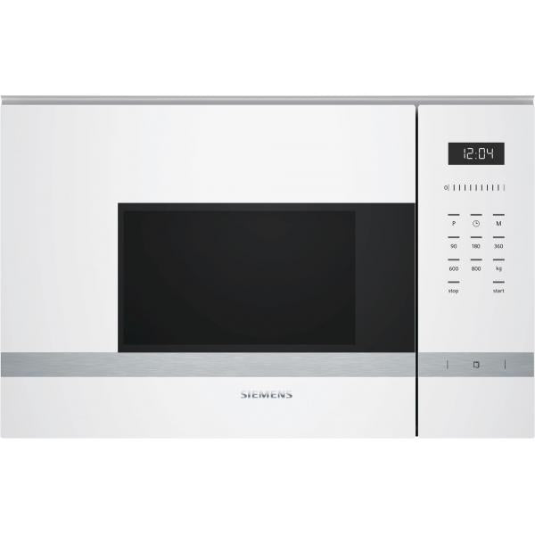 Siemens BF525LMW0 forno a microonde Da incasso Solo microonde 20 L 800 W Bianco - EUROBABYLON