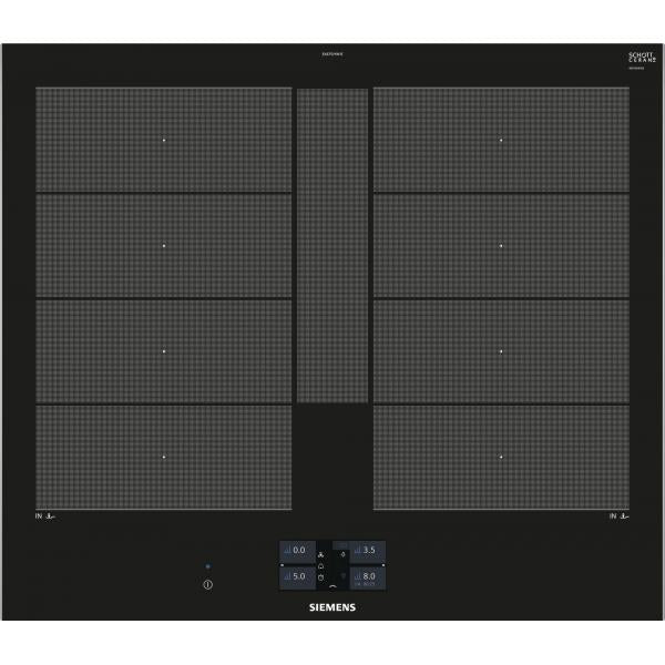 Siemens EX675JYW1E piano cottura Nero Da incasso Piano cottura a induzione 4 Fornello(i)