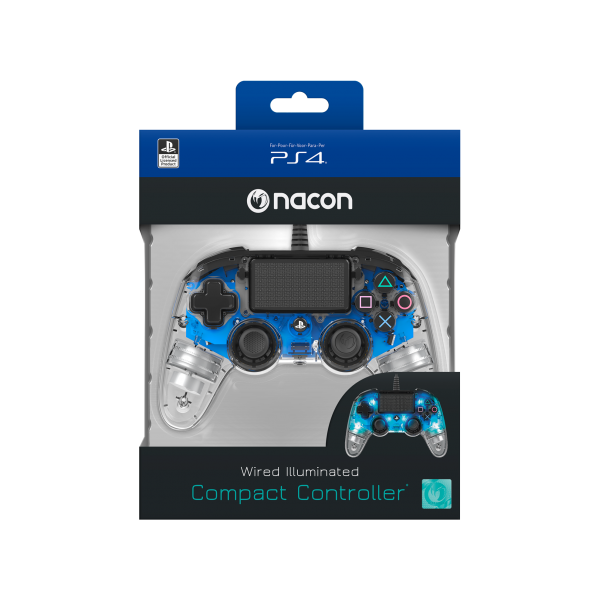 NACON Compact Controller Light Edition Gamepad PlayStation 4 Blu