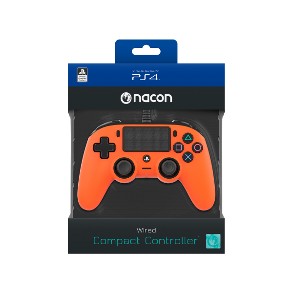 NACON PS4OFCPADORANGE periferica di gioco Gamepad PlayStation 4 Analogico/Digitale Arancione