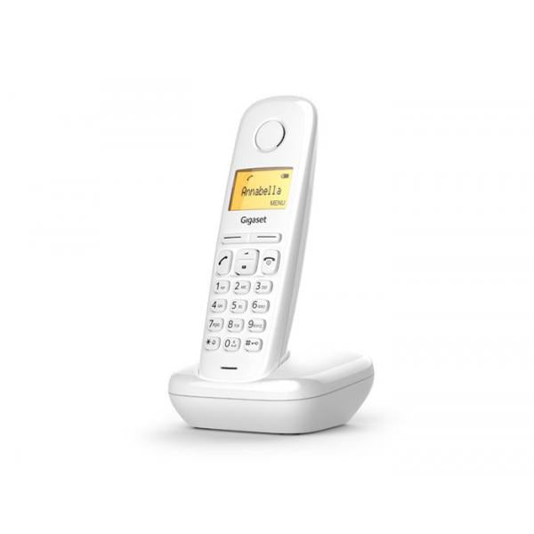 Gigaset A170 Analog/DECT telephone Bianco Identificatore di chiamata