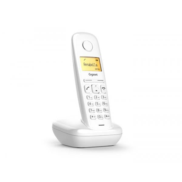 Gigaset A170 Analog/DECT telephone Bianco Identificatore di chiamata