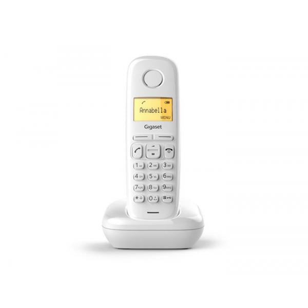 Gigaset A170 Analog/DECT telephone Bianco Identificatore di chiamata