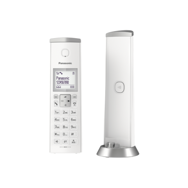 Panasonic KX-TGK210 Telefono DECT Bianco Identificatore di chiamata - EUROBABYLON