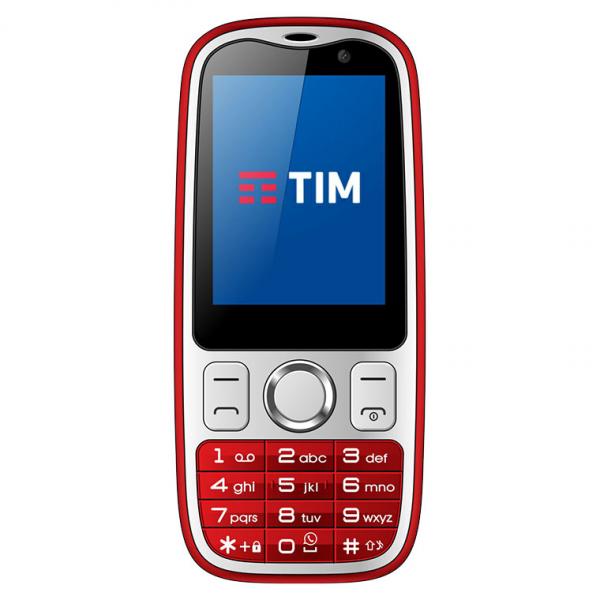 TIM Easy 4G 6.1 cm (2.4") 0.5 GB 2 GB Single SIM Micro-USB Red, Silver Android 4.4.4 1550 mAh 