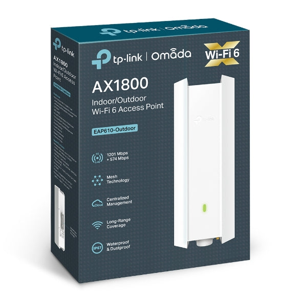 TP-Link Omada EAP610-Outdoor 1800 Mbit/s Bianco Supporto Power over Ethernet (PoE)