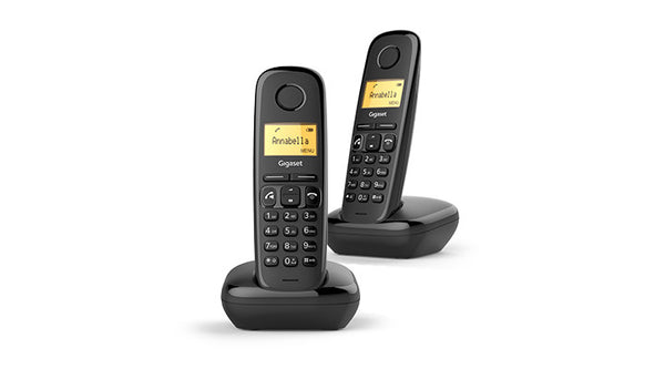 Gigaset A270 Duo Telefono DECT Nero Identificatore di chiamata
