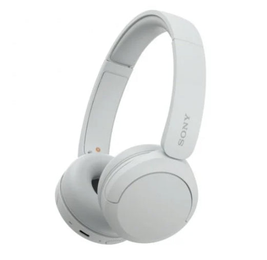 Sony Cuffie Bluetooth wireless WH-CH520 - Durata della batteria fino a 50 ore con ricarica rapida, stile on-ear - Bianco