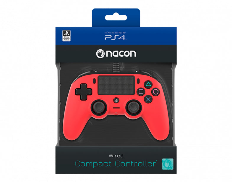 NACON PS4OFCPADRED periferica di gioco Gamepad PlayStation 4 Analogico/Digitale Rosso - EUROBABYLON