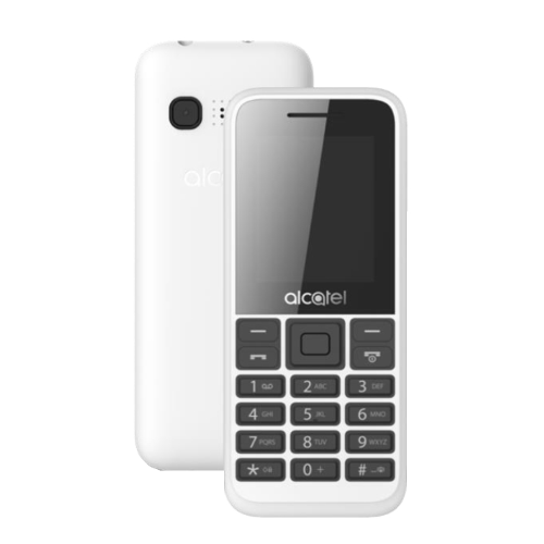 ALCATEL 1068D 1.8" DUAL SIM MOBILE PHONE WITH CAMERA WARM WHITE ITALY