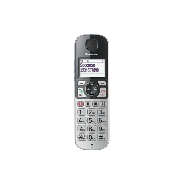 Panasonic KX-TGE510JTS telefono Telefono DECT Identificatore di chiamata Argento - EUROBABYLON