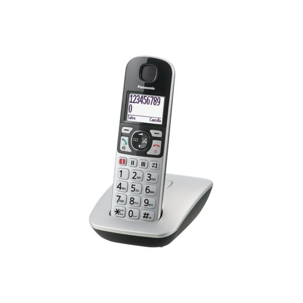 Panasonic KX-TGE510JTS telefono Telefono DECT Identificatore di chiamata Argento - EUROBABYLON