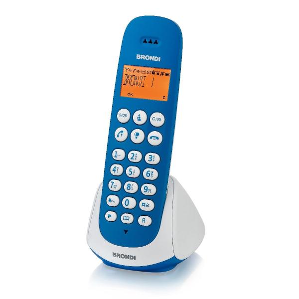 Brondi Adara Telefono DECT Identificatore di chiamata Blu, Bianco - EUROBABYLON