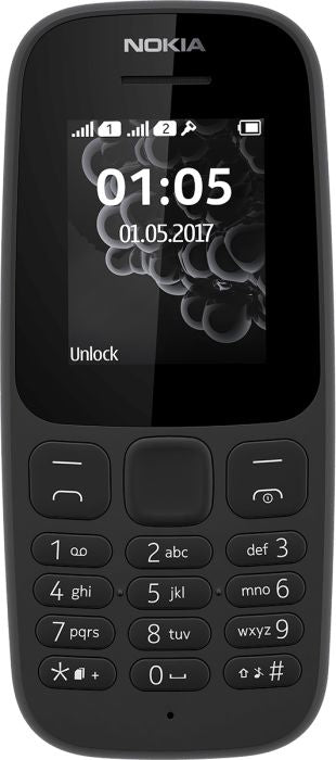 Nokia 105 4,57 cm (1.8") 73 g Nero Telefono di livello base
