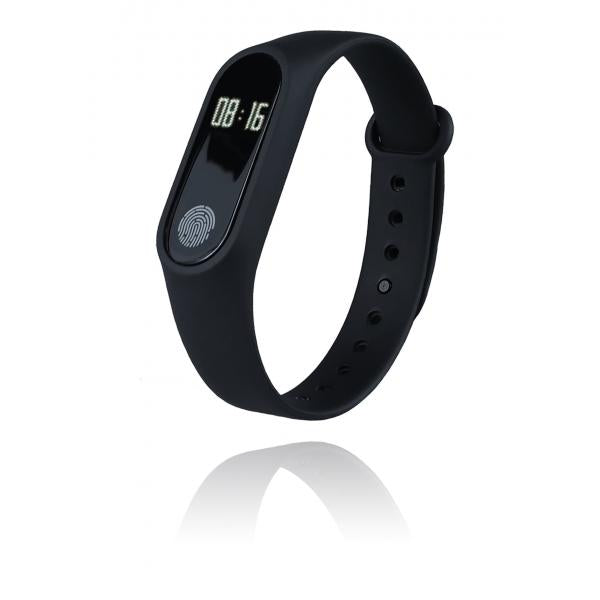 GOCLEVER SMART BAND MAXFIT BASIC OLED Braccialetto per rilevamento di attività 1,07 cm (0.42") IP67 Nero, Rosso